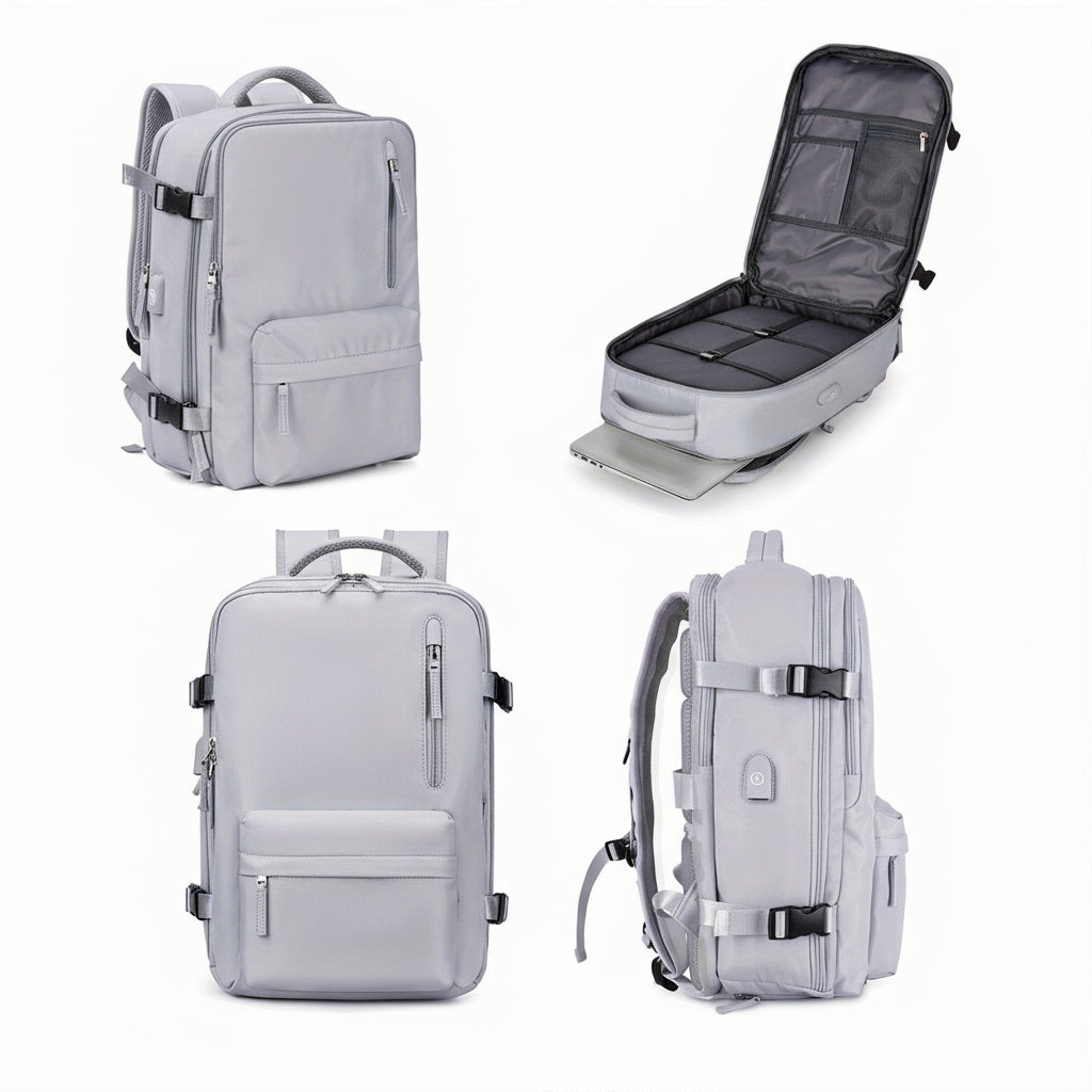 Travel Kit Go - Sac à Dos de Voyage Premium – Dimensions compatible bagage cabine et Idéal pour le Business e le Sport