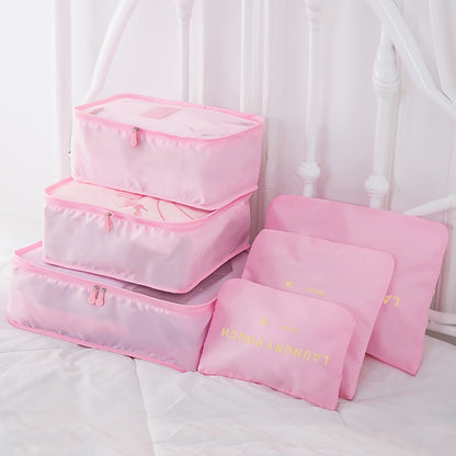 Travel Kit Go - Lot de 6 Sacs de Rangement de Voyage – Organisateurs de Valise Pratiques et Légers
