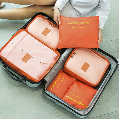 Travel Kit Go - Lot de 6 Sacs de Rangement de Voyage – Organisateurs de Valise Pratiques et Légers