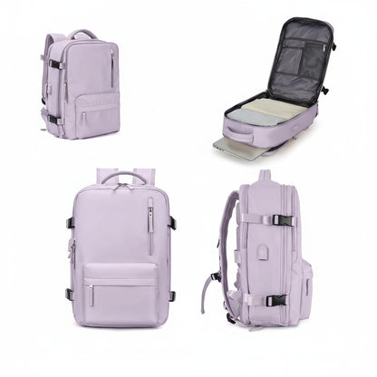 Travel Kit Go - Sac à Dos de Voyage Premium – Dimensions compatible bagage cabine et Idéal pour le Business e le Sport
