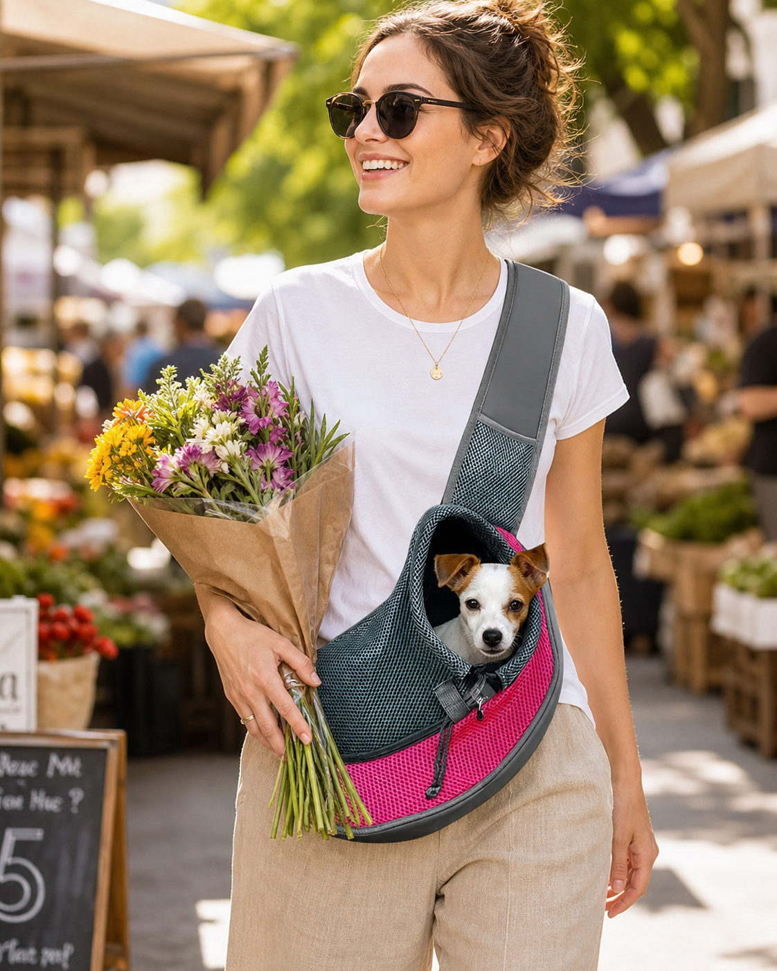 Travel Kit Go – Sac à Bandoulière Réfléchissant pour Animal