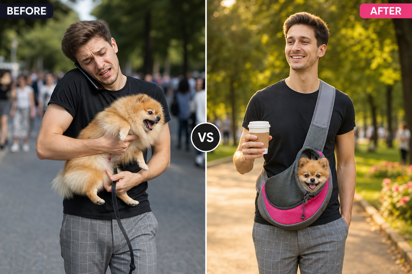 Travel Kit Go – Sac à Bandoulière Réfléchissant pour Animal